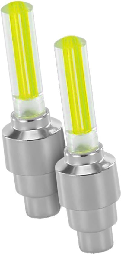 Колпачки на ниппель СlassyCap светящиеся 2 шт. Yellow (17125)