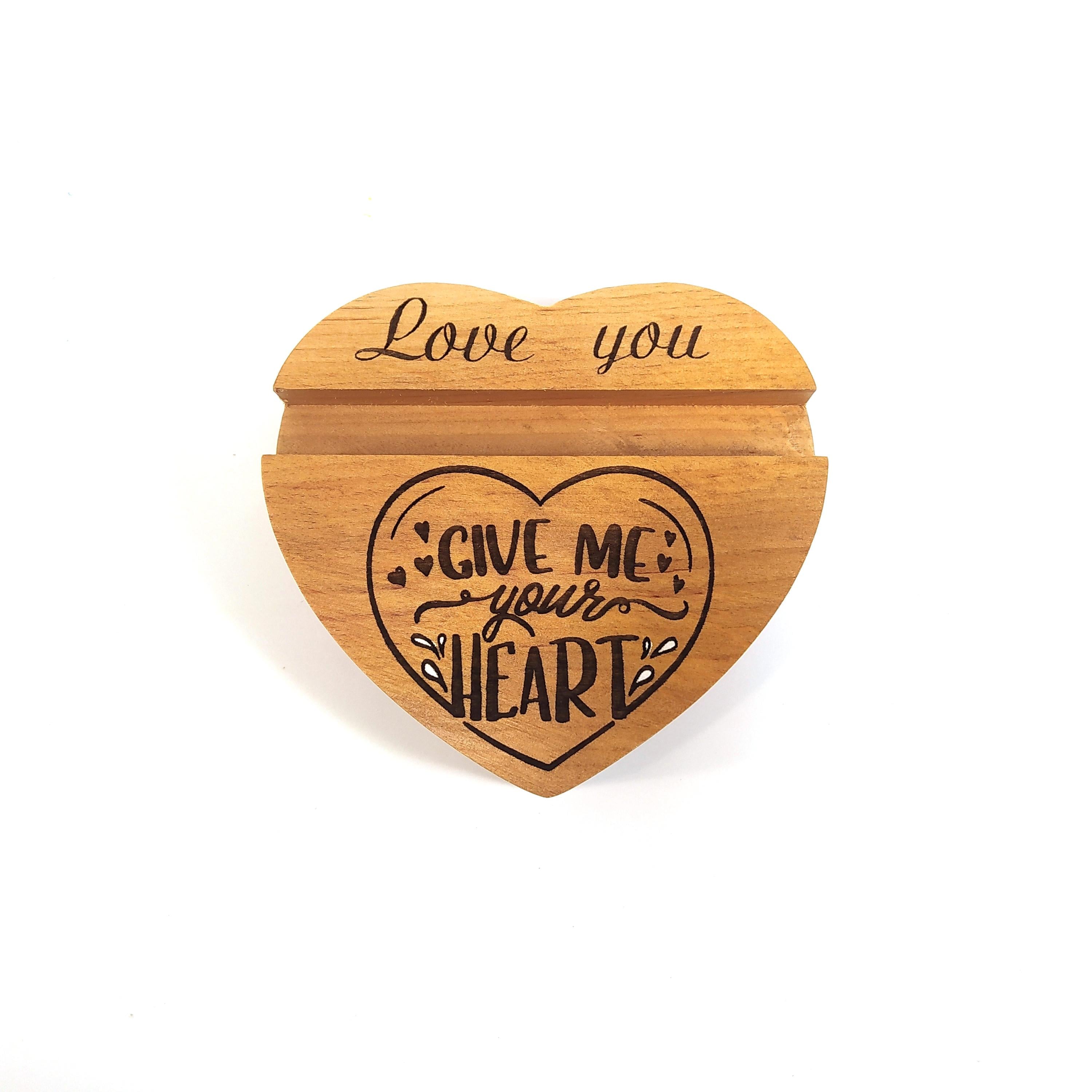 Підставка для смартфона Майстерня містера Томаса Give me your heart 10х11х2 см