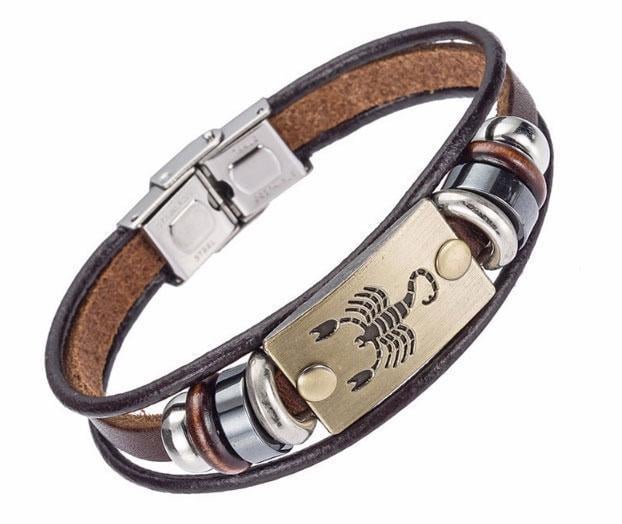 Браслет кожаный Primo Zodiac Scorpio (806096512)