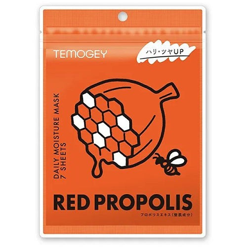 Маска для лица SPC Temogey Red Propolis Mask питательная тканевая с прополисом 7 шт.