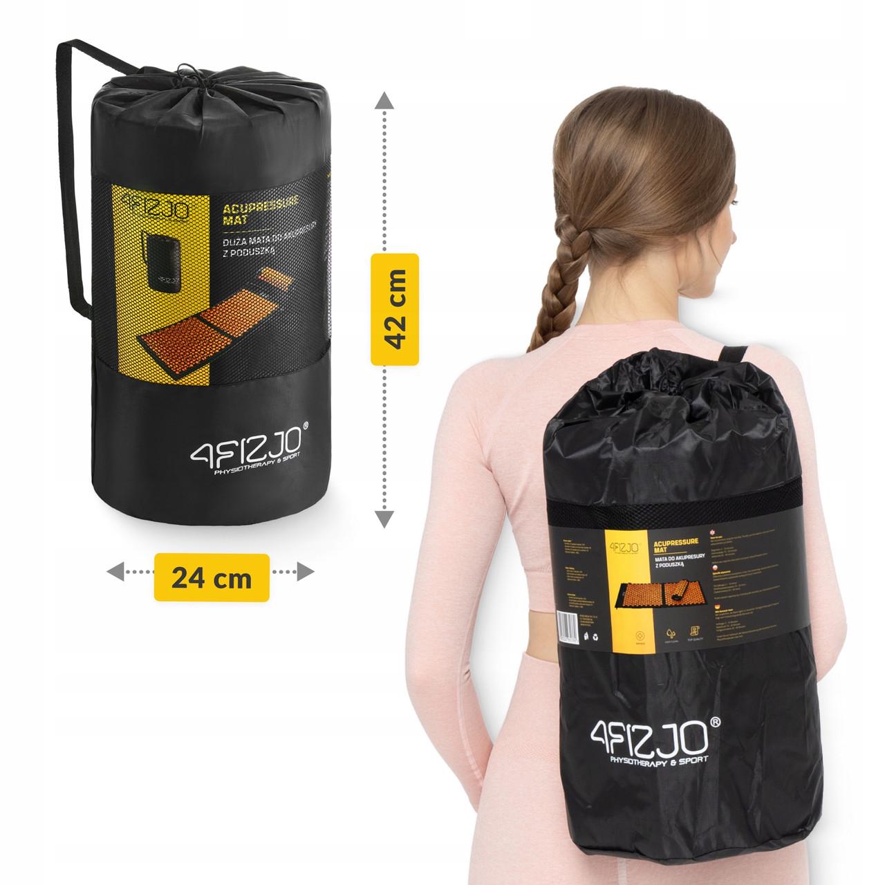 Килимок акупунктурний з валиком 4fizjo Classic Mat XL Black/Orange (P-5907222931776) - фото 4 Килимок акупунктурний з валиком 4fizjo Classic Mat XL Black/Orange (P-5907222931776) - фото 4