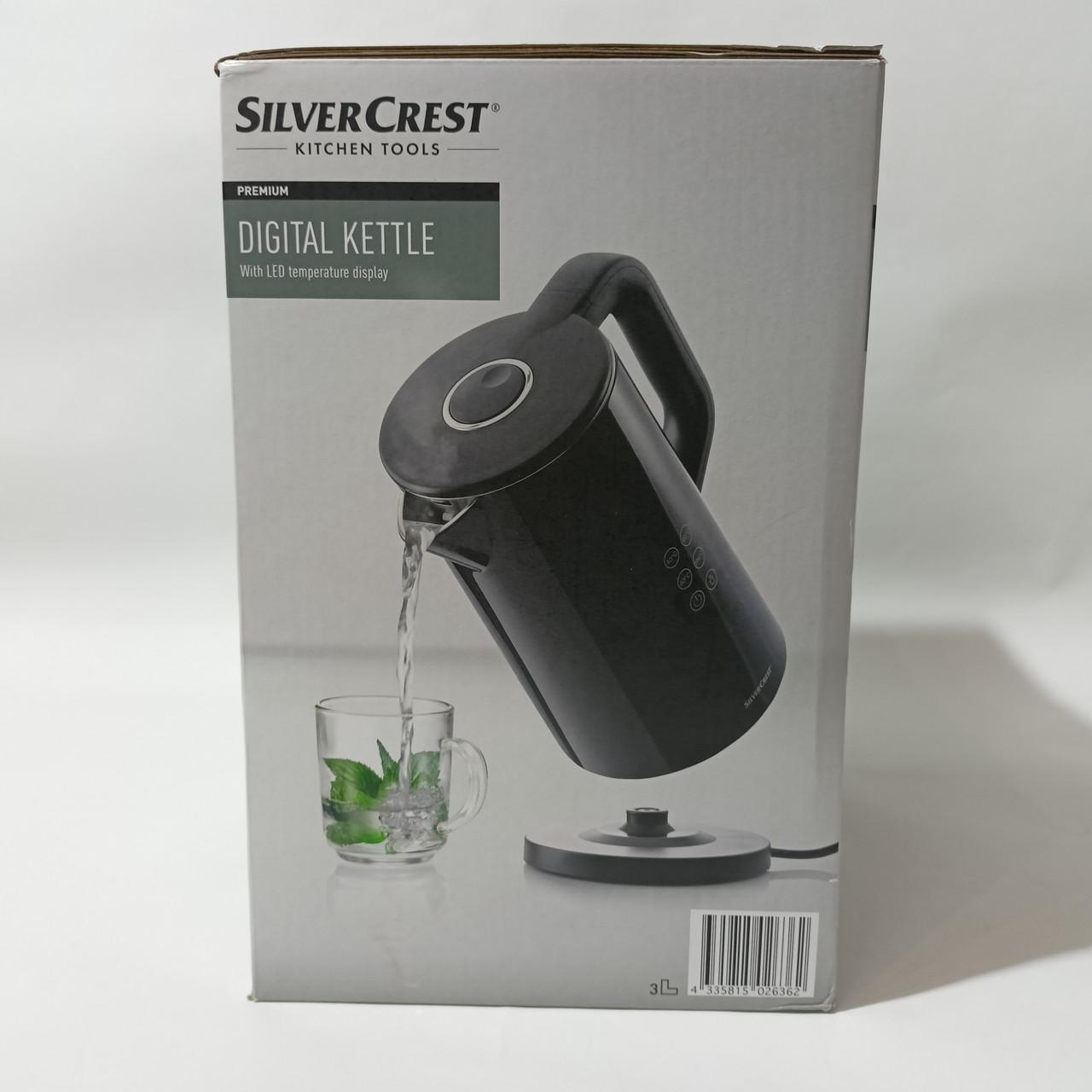 Электрочайник Silver Crest SWD Cool-Touch с регулировкой температуры (SWD 3000 A1 Черный) - фото 7 Электрочайник Silver Crest SWD Cool-Touch с регулировкой температуры (SWD 3000 A1 Черный) - фото 7