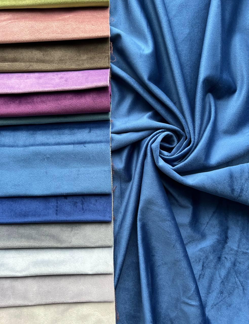 Штора велюрова на тасьмі 6 см 150х270 см Світло-синій (К0130-27-2-Т43) - фото 3 Штора велюрова на тасьмі 6 см 150х270 см Світло-синій (К0130-27-2-Т43) - фото 3