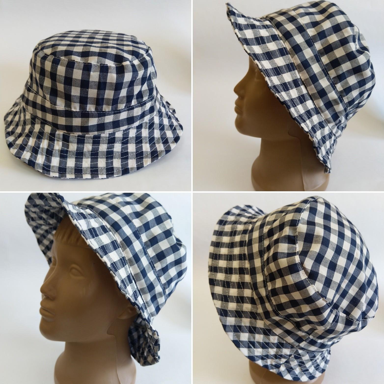 Панама-капелюх Lider Клітка бавовна 56-58 см Синьо-білий (24986100) - фото 2