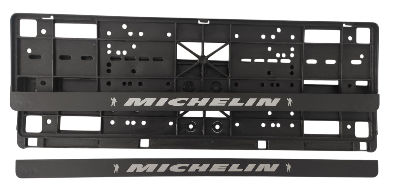 Рамка номерного знака с защелками Книжка с надписью "Michelin" пара (18061)