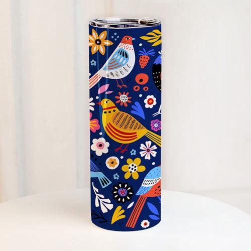 Термос Presentville с принтом Сказочные птички 650 мл (TER_24A006)