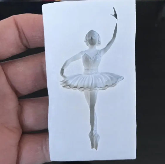 Молд силиконовый Балерина 85x46 мм Серый (40567) - фото 3 Молд силиконовый Балерина 85x46 мм Серый (40567) - фото 3