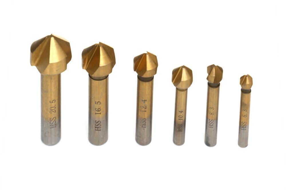 Комплект зенкерних свердел для обробки металу TAGRED TA4092 6 шт. - фото 6