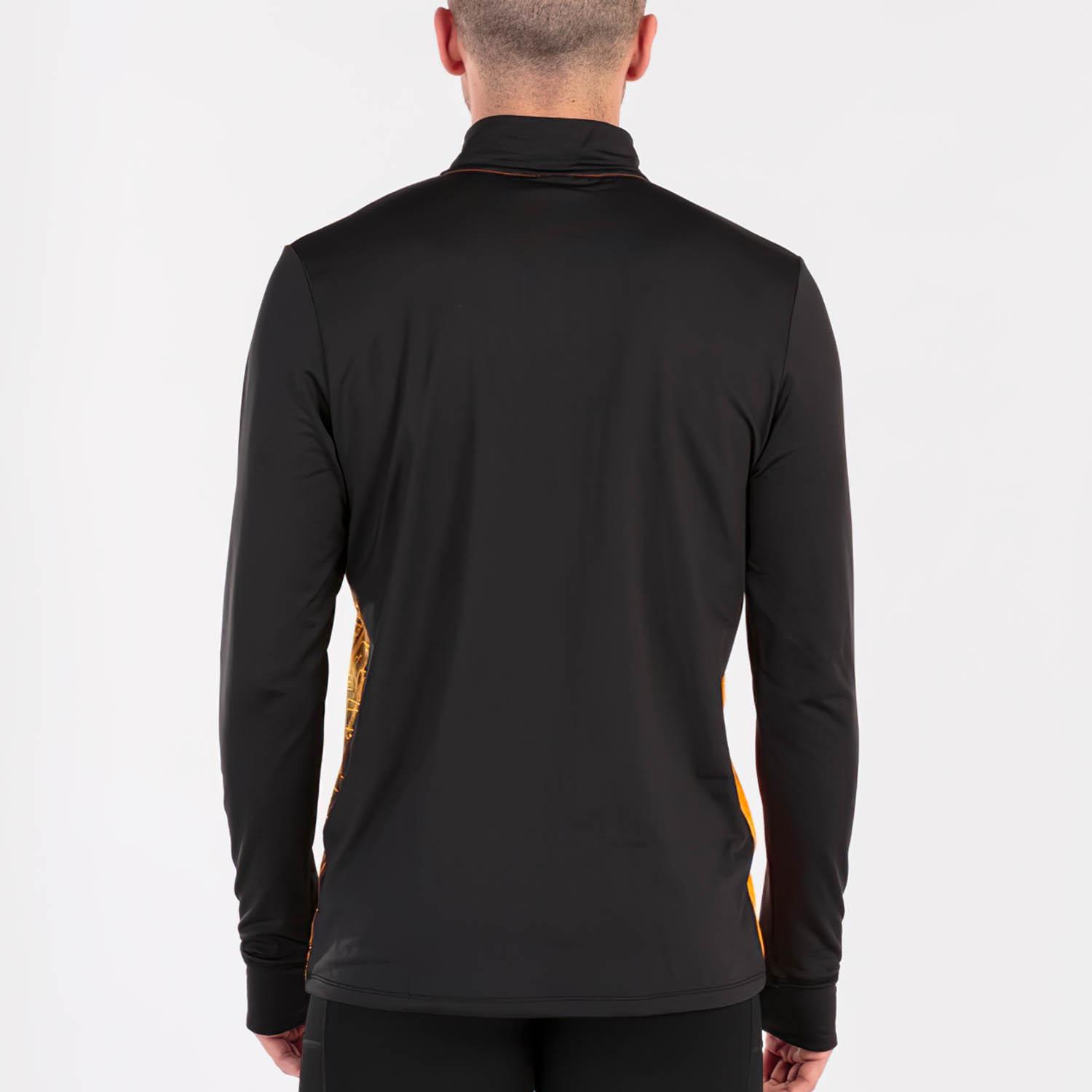 Реглан Joma 101930.108 Elite VIii Sweatshirt M Black/Orange (8424309529536) - фото 2