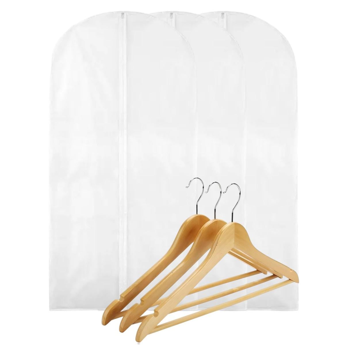 Набір чохлів для зберігання та перевезення речей на блискавці 3 шт. 60х137 см та вішалки 3 шт.