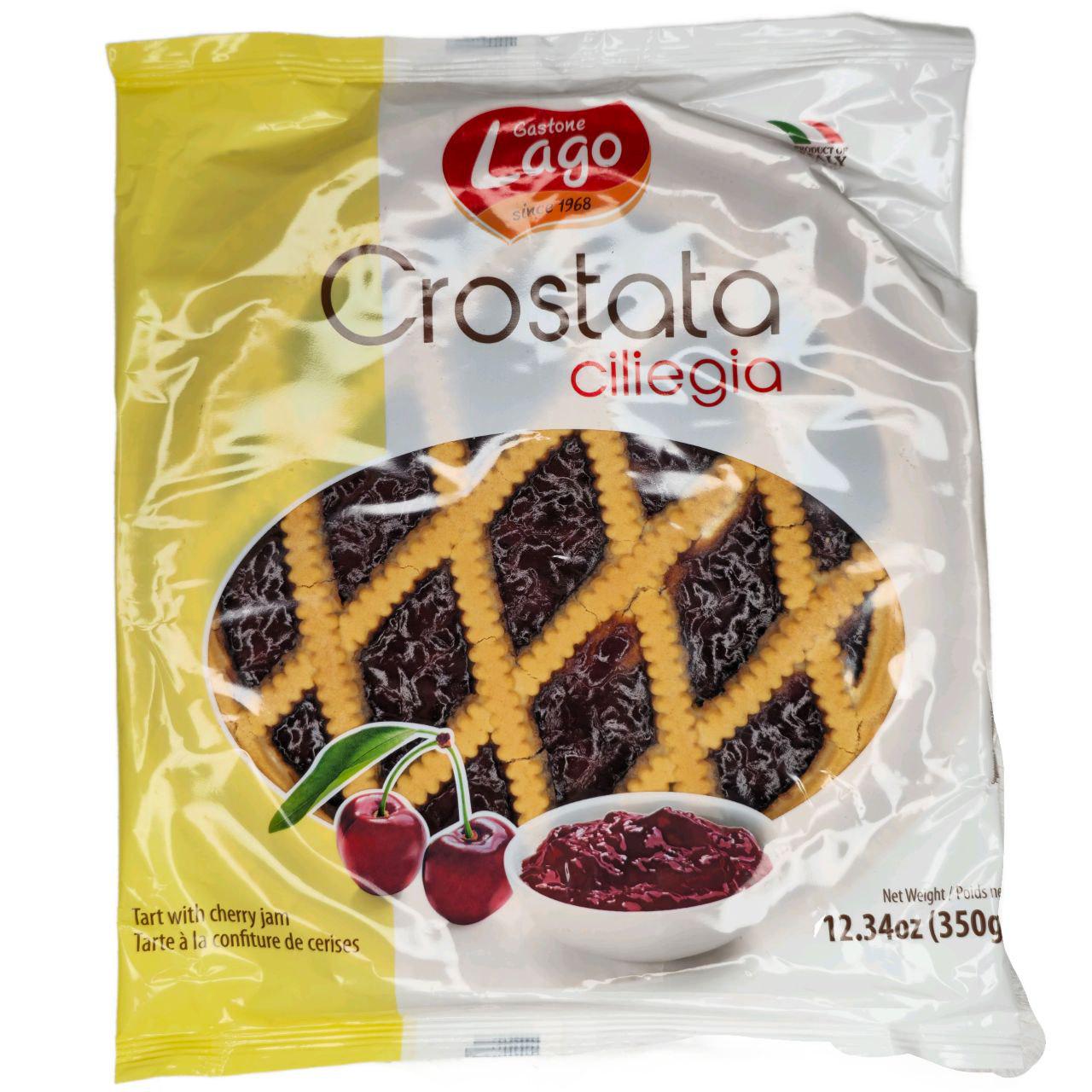 Пиріг Grostata Lago з вишневим джемом 350 г (35301)