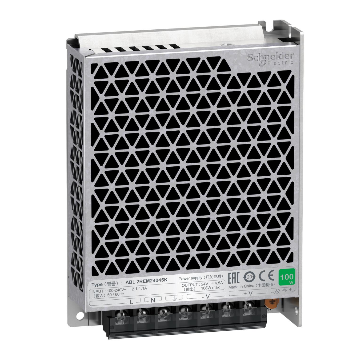 Блок питания на панель Schneider Electric Easy Modicon ABL2 100 Вт DC 24 В (ABL2REM24045K)