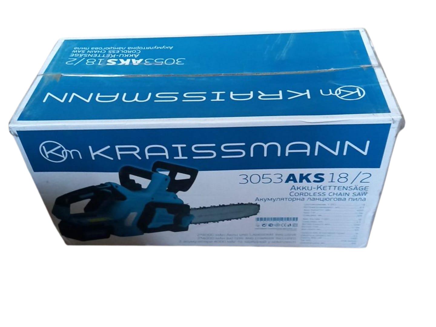 Пила цепная аккумуляторная KRAISSMANN 3053 AKS 18/2 (29816072) - фото 6 Пила цепная аккумуляторная KRAISSMANN 3053 AKS 18/2 (29816072) - фото 6