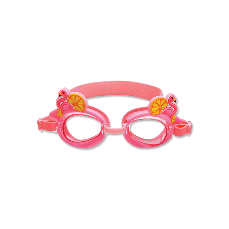 Очки детские для плавания с анти-туманным покрытием Розовый (GO-03 №2)