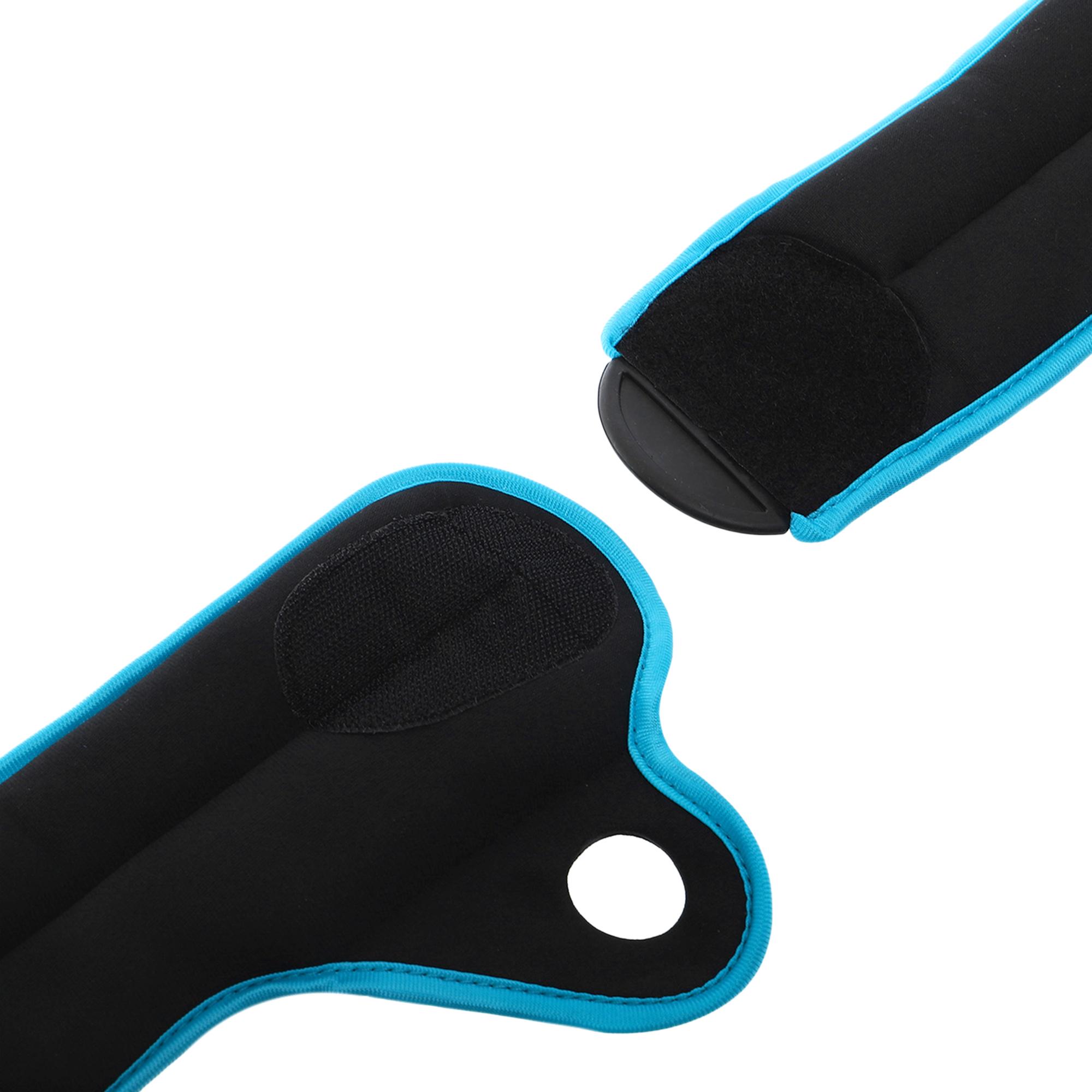 Обтяжувачі-манжети для рук Zelart Pro 2х1 кг Темно-синій/Чорний (FI-4245-2_Черный-темно-синий) - фото 5