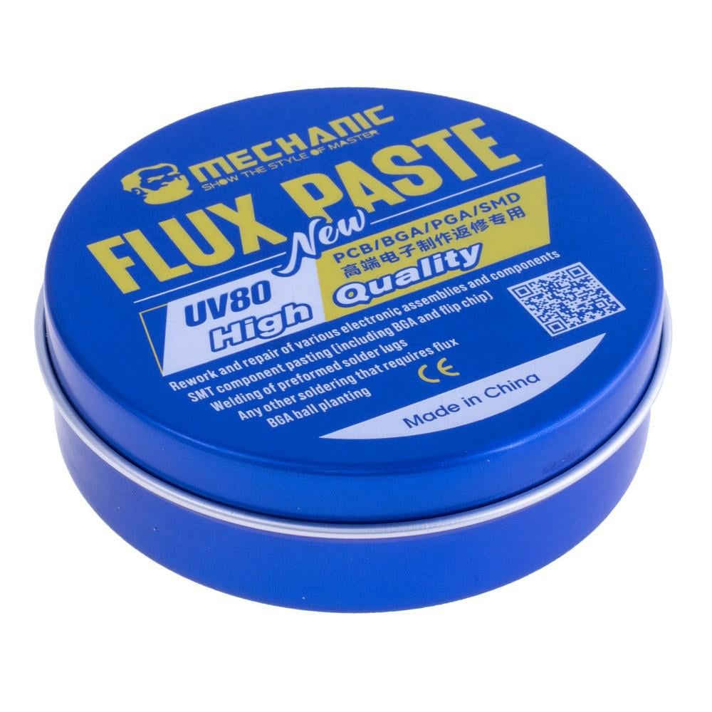 Флюс-паста Mechanic UV80 без содержания галогенов 60 г (ART-15237)
