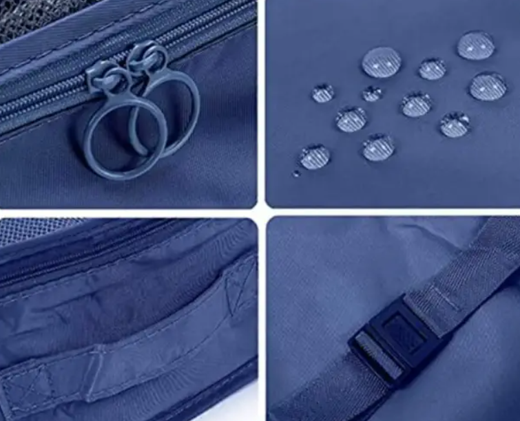 Набір дорожніх органайзерів 8в1 з нейлону Бірюзовий (КДО-40-37) - фото 9