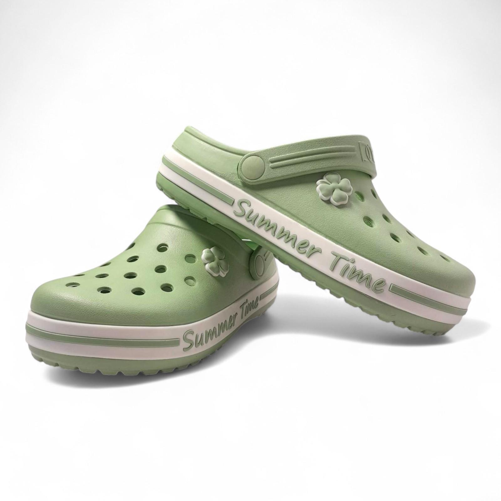 Кроксы женские Dago Style р. 39 Фисташковый из джибитс (2688913733)