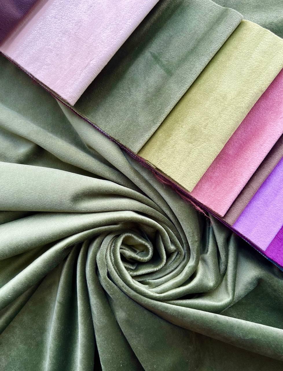 Штора велюрова на тасьмі 6 см 150х250 см Зелений (К0130-11-1-Т43) - фото 5 Штора велюрова на тасьмі 6 см 150х250 см Зелений (К0130-11-1-Т43) - фото 5