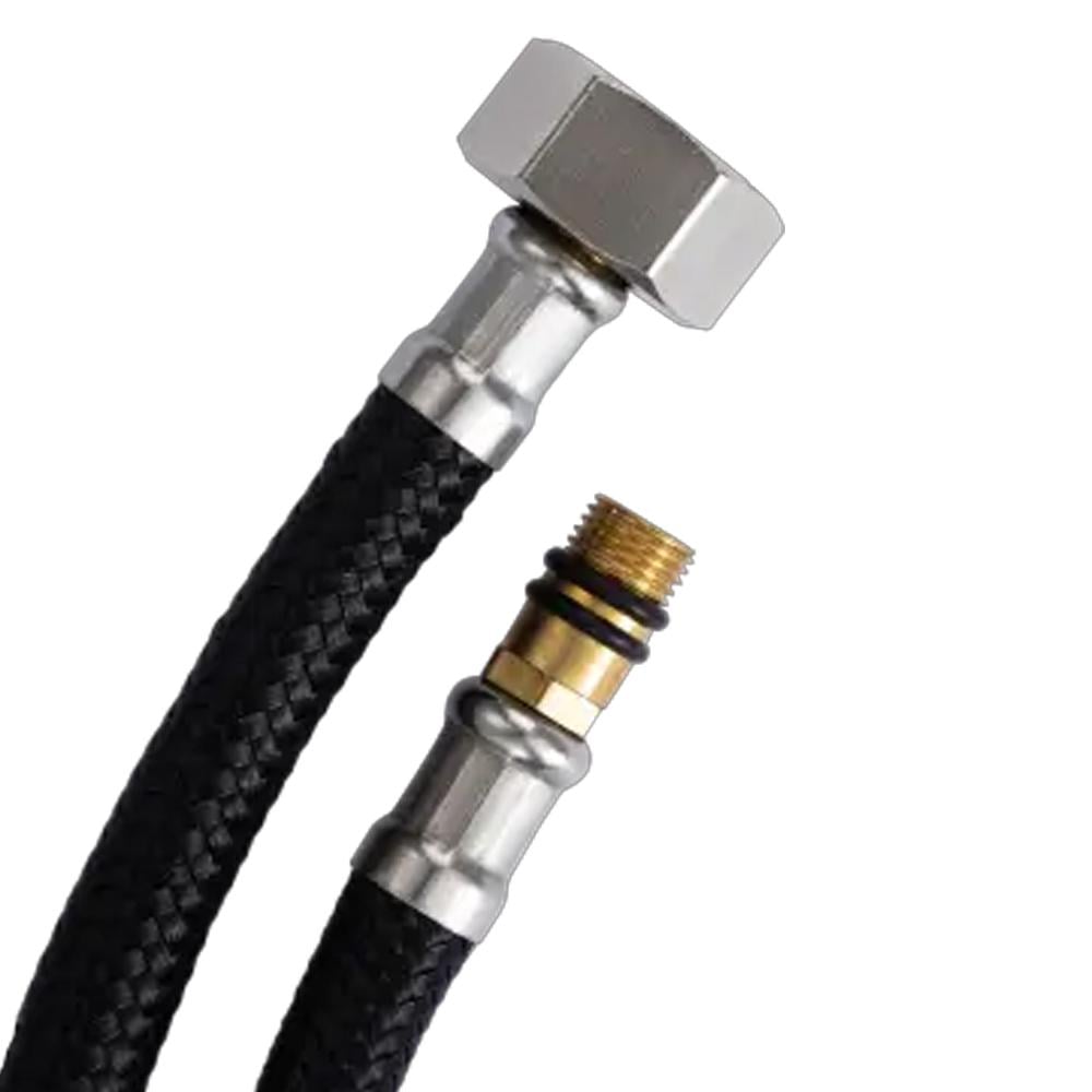 Шланг для води Aquastrong NYLON M10х1/2" короткий штуцер 120 см (29923587)