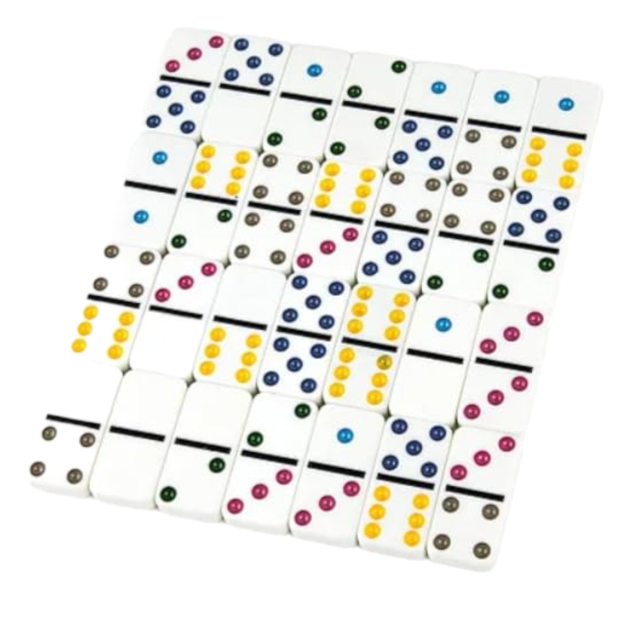 Настольная игра Double Six Dot Dominoes Set в жестяном боксе - фото 6