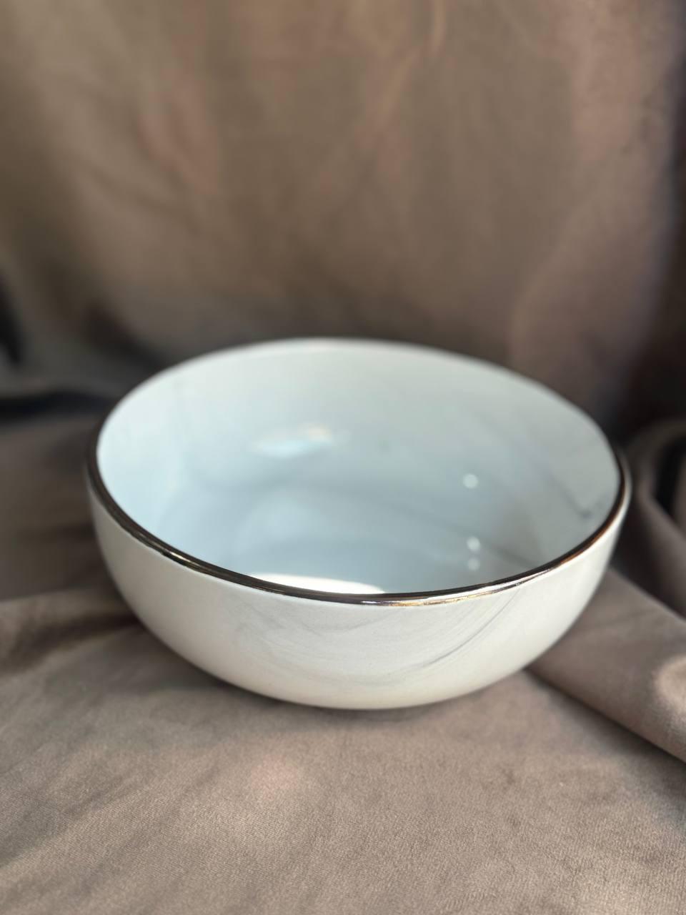 Тарілка супова YIWU HP-19-35-3 керамічна 19х6 см Білий (HP-19-35-3)