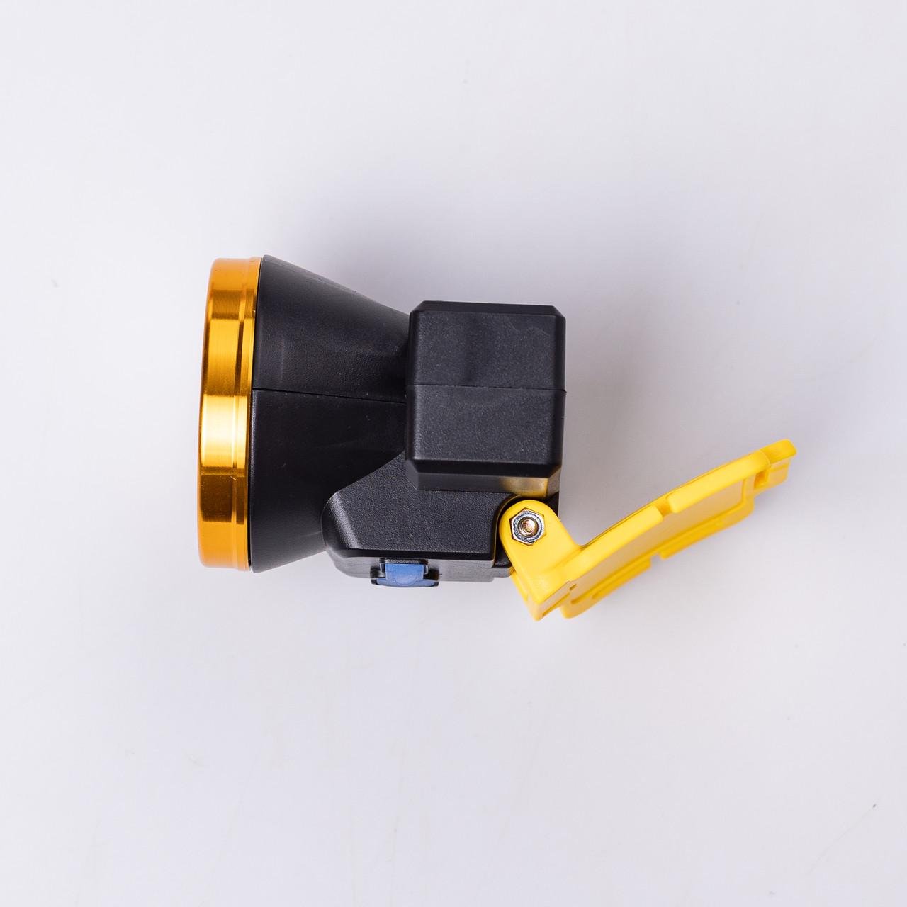 Налобний ліхтар акумуляторний LED 3 режими роботи 7х7х5 см (7192) - фото 6