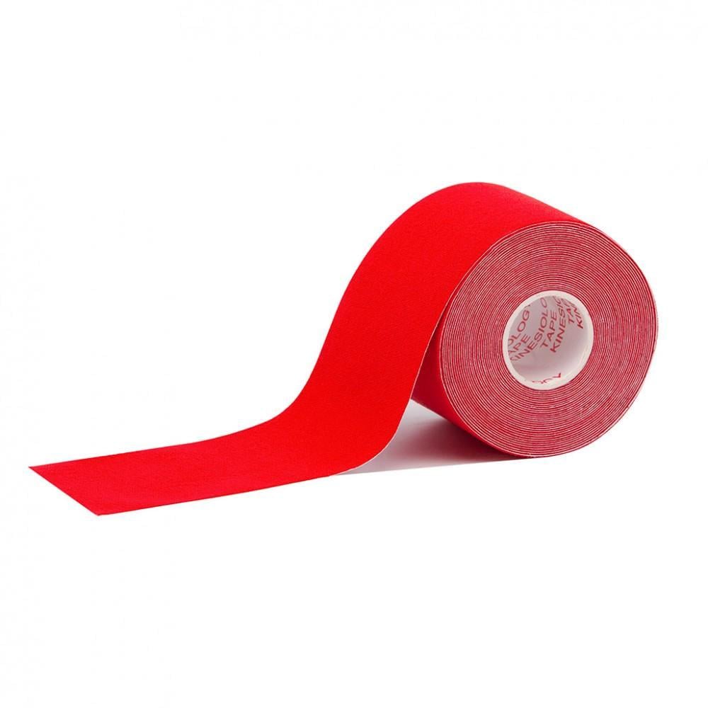 Тейп кінезіологічний Kinesiology Tape 5 см х 5 м Червоний