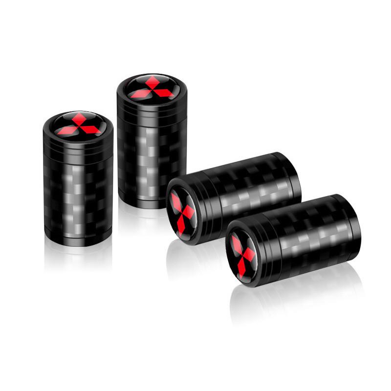 Набір захисних ковпачків на ніпель SUNROZ Caps для Mitsubishi Carbon Style Black Mitsubishi 4 шт. (A-67621)