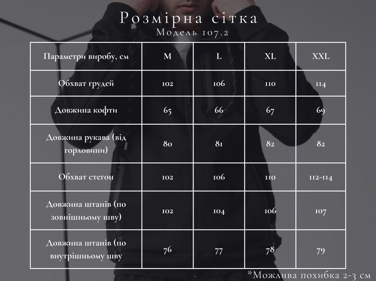 Костюм мужской спортивный М107.2 худи на замке/джогеры XL Синий (801-1-63) - фото 6