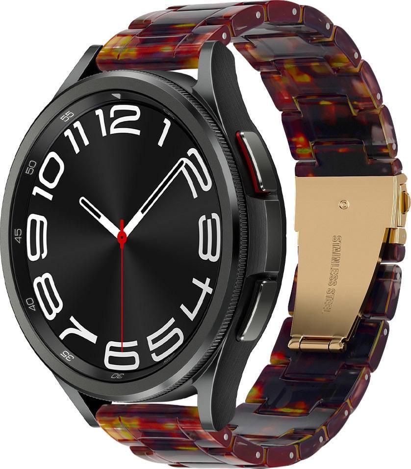 Ремешок из смолы Resin для смарт-часов Galaxy Watch 6 Classic 43 мм Orange/Black (37701-47)