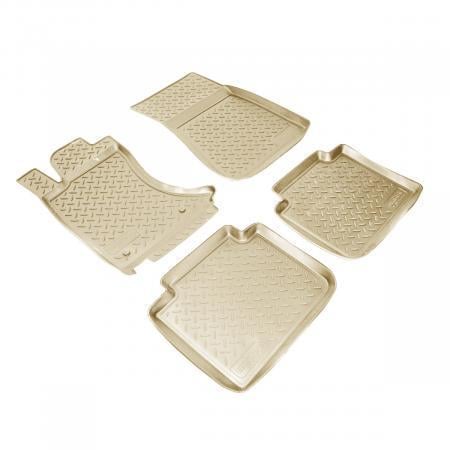 Килимки в салон NorPlast для Lexus GS AWD S19 05-12 поліуретанові 4 шт. Бежевий (NPL-Po-47-54B)
