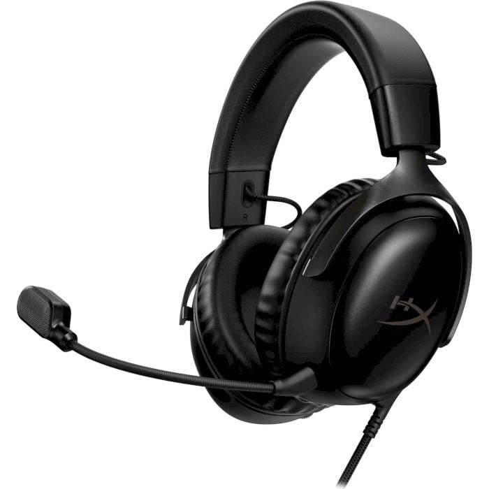 Гарнитура проводная HyperX Cloud III накладная с микрофоном 3,5 мм USB-C DTS 64 Ом Black (727A8AA)