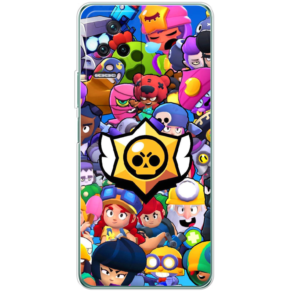 Чехол BoxFace Xiaomi Poco F4 Brawl Stars Прозрачный силикон (44474-up2389-44474)