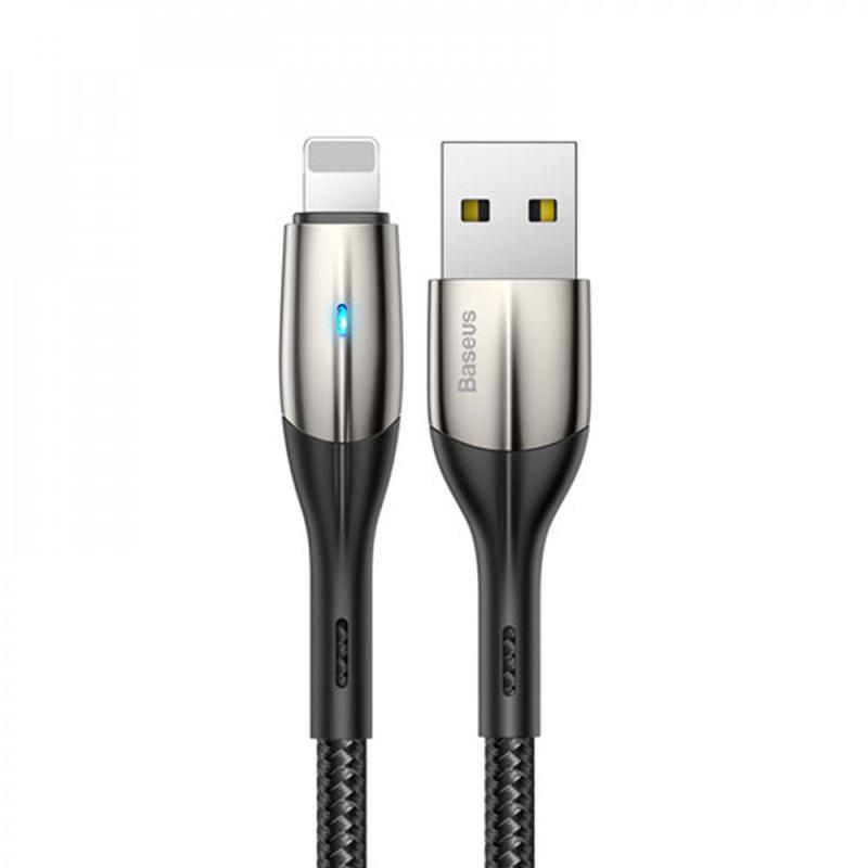 Кабель Baseus Horizontal USB 2.0 to Lightning 2.4 A 1 м Чорний (CALSP-B01)