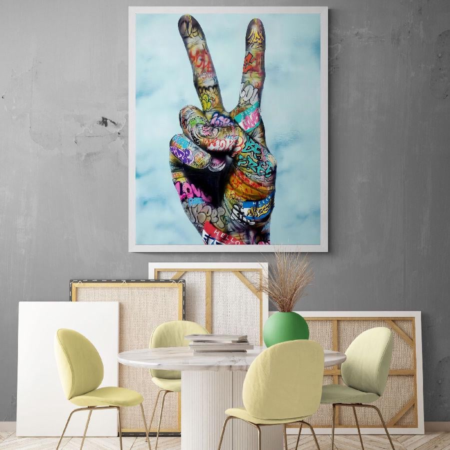 Картина на холсте Peace HolstPrint 60х90 см - фото 3