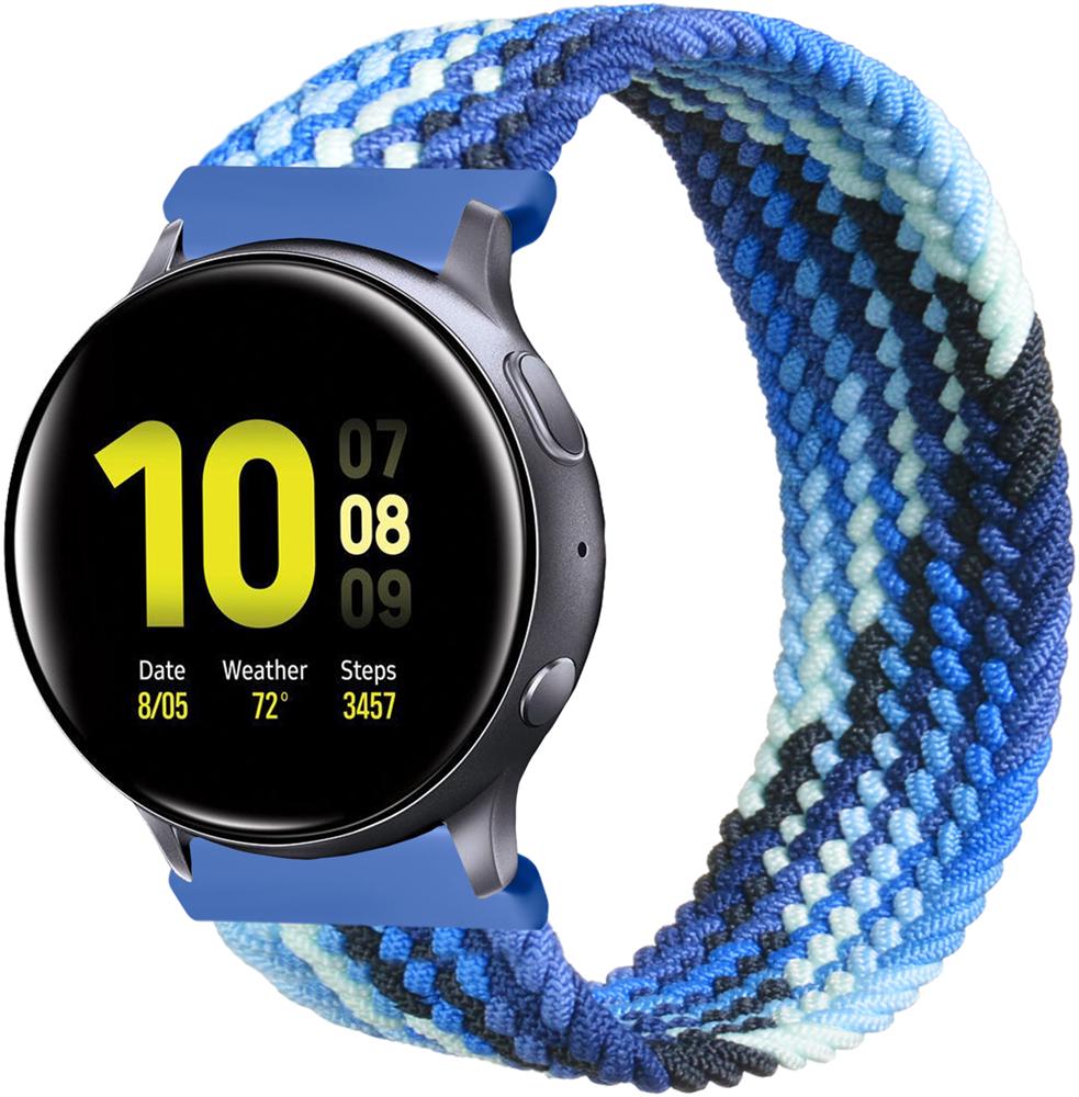 Ремінець Solo Loop Multi для Galaxy Watch Active 2 40/44 мм (145 мм) Blue White (26287-62)