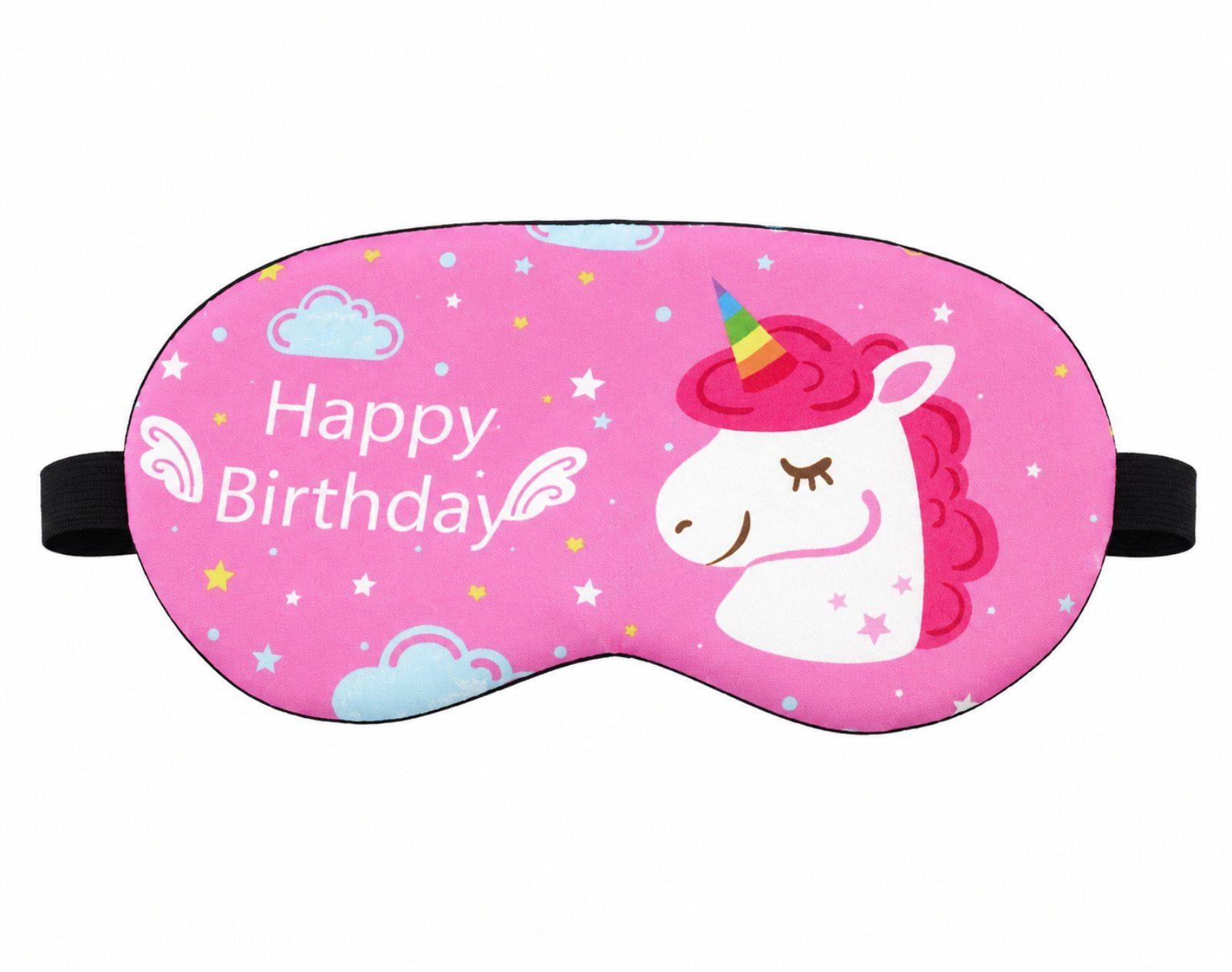 Маска для сна Единорог Happy Birthday Розовый (964953870)