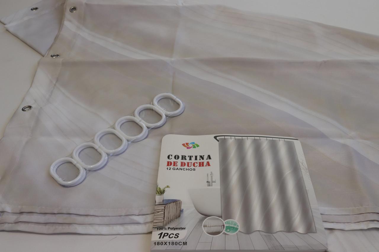 Штора для ванної Cortina 180x180 cм тканинна (85009)