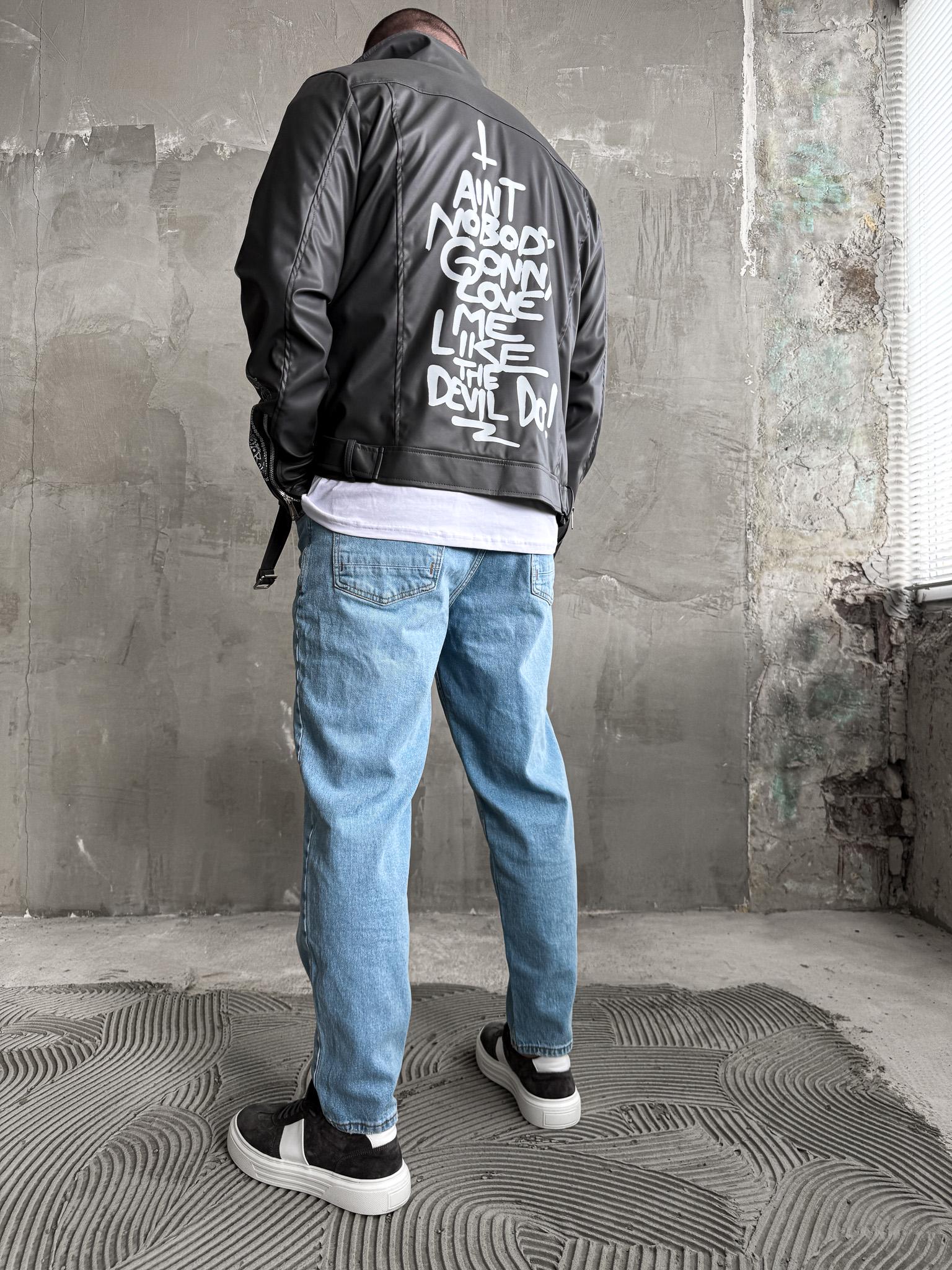 Куртка косуха шкіряна 51-029 S Чорний (38657)