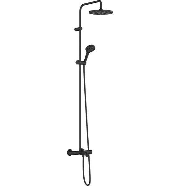 Душевая система Hansgrohe Vernis Blend 26899670 с термостатом Черный матовый (35623996)