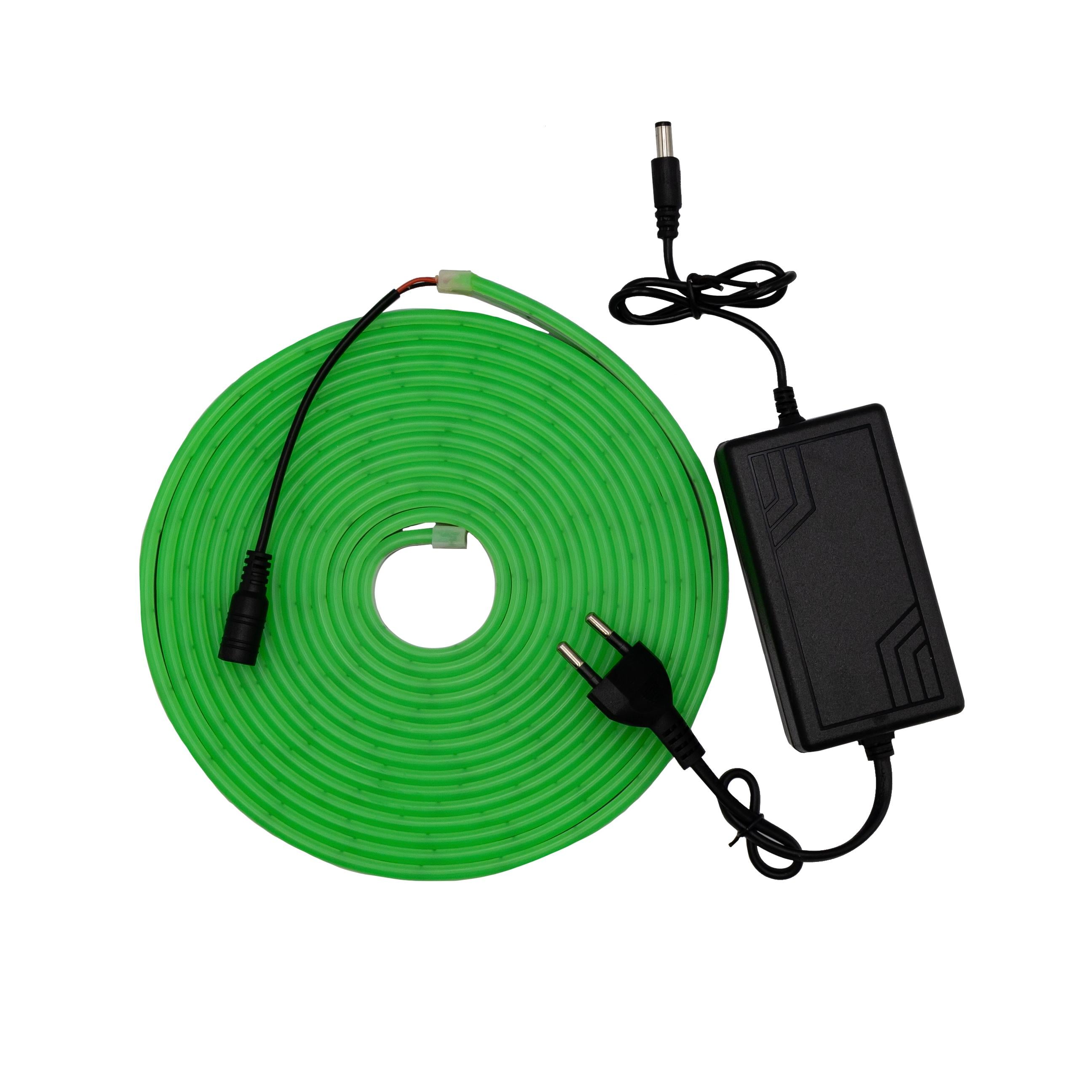 Светодиодная лента неоновая Prolum готовый набор 6x12 12V 5 м Зеленый (28522759)