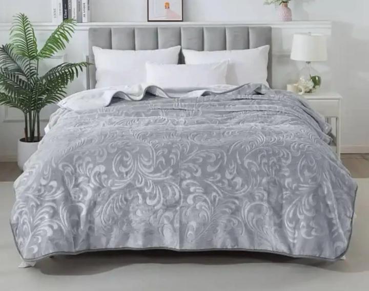 Плед акриловый 220x240 см Серый (Д-al-akr-001-07)