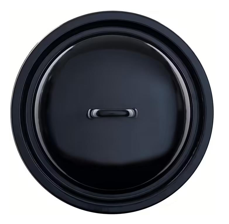 Кришка для каструлі Riess емальована 32 см Чорний (2650179)
