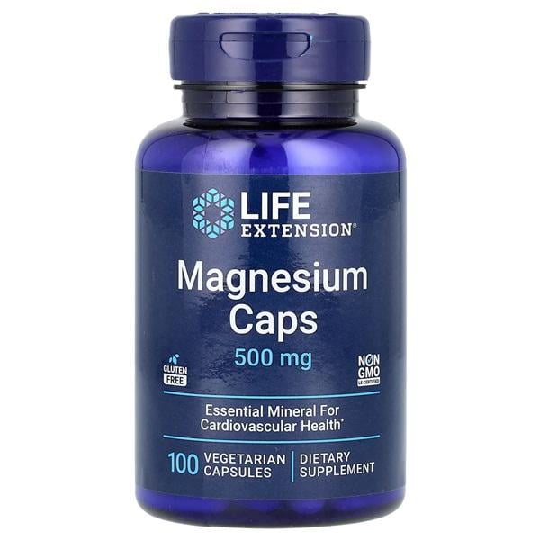 Микроэлемент Магний Life Extension Magnesium Caps 500 мг 100 Veg Caps