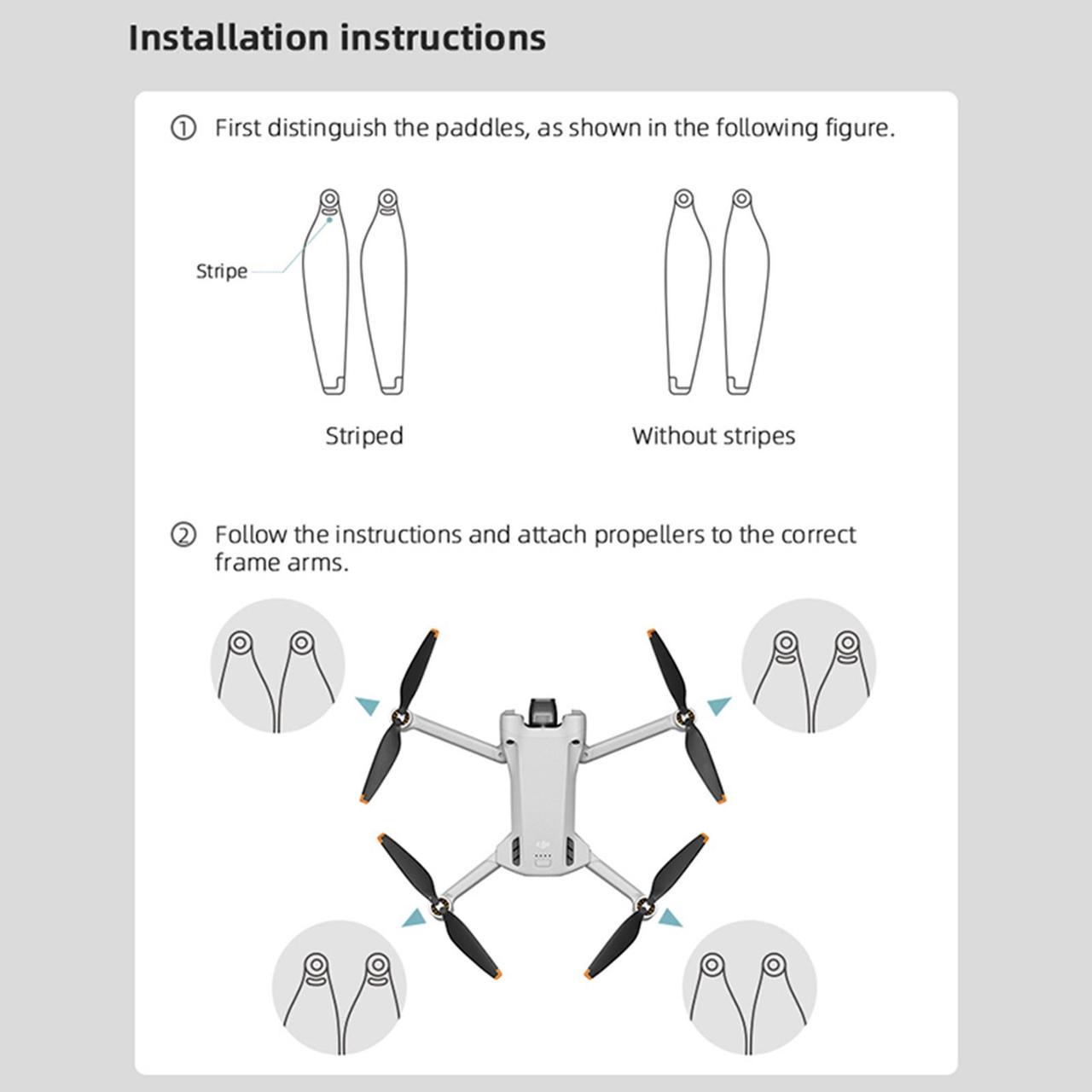 Лопасти для квадрокоптера DJI Mini 3 Pro 2 комплекта - фото 3