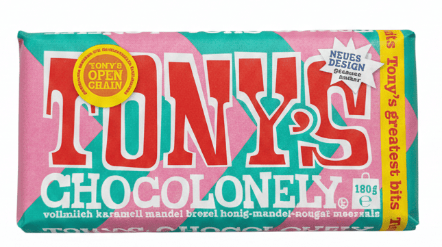 Шоколад Tony's Chocolonely Greatest Bits с карамелью и миндалем 180 г (2709005565)