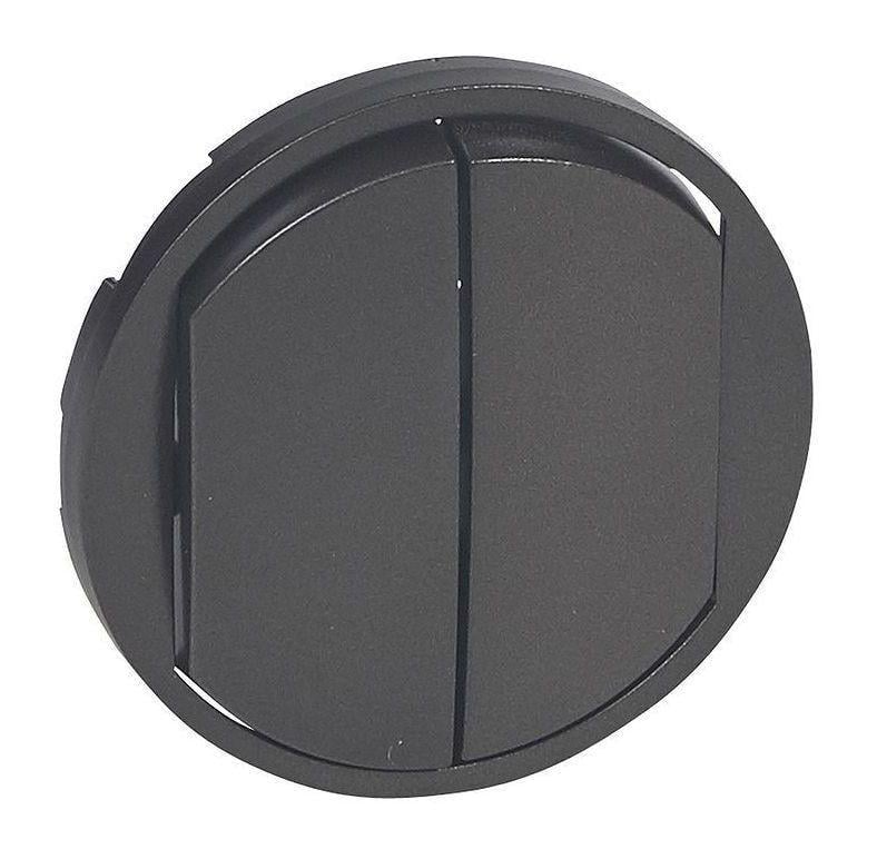 Панель выключателя Legrand Celiane двухклавишного Графитовый (25877271)