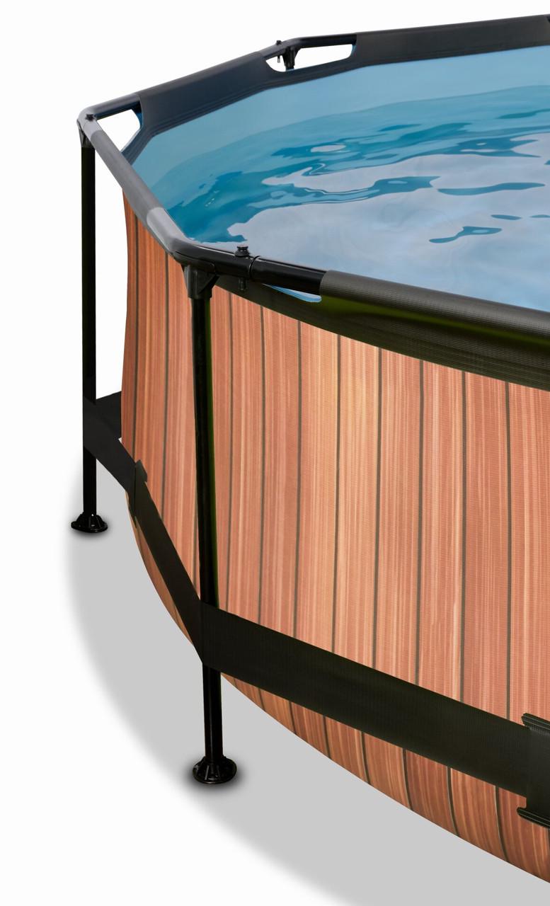 Бассейн каркасный Exit Toys с наземным куполом 360х76 см Дерево (2448918038) - фото 7 Бассейн каркасный Exit Toys с наземным куполом 360х76 см Дерево (2448918038) - фото 7