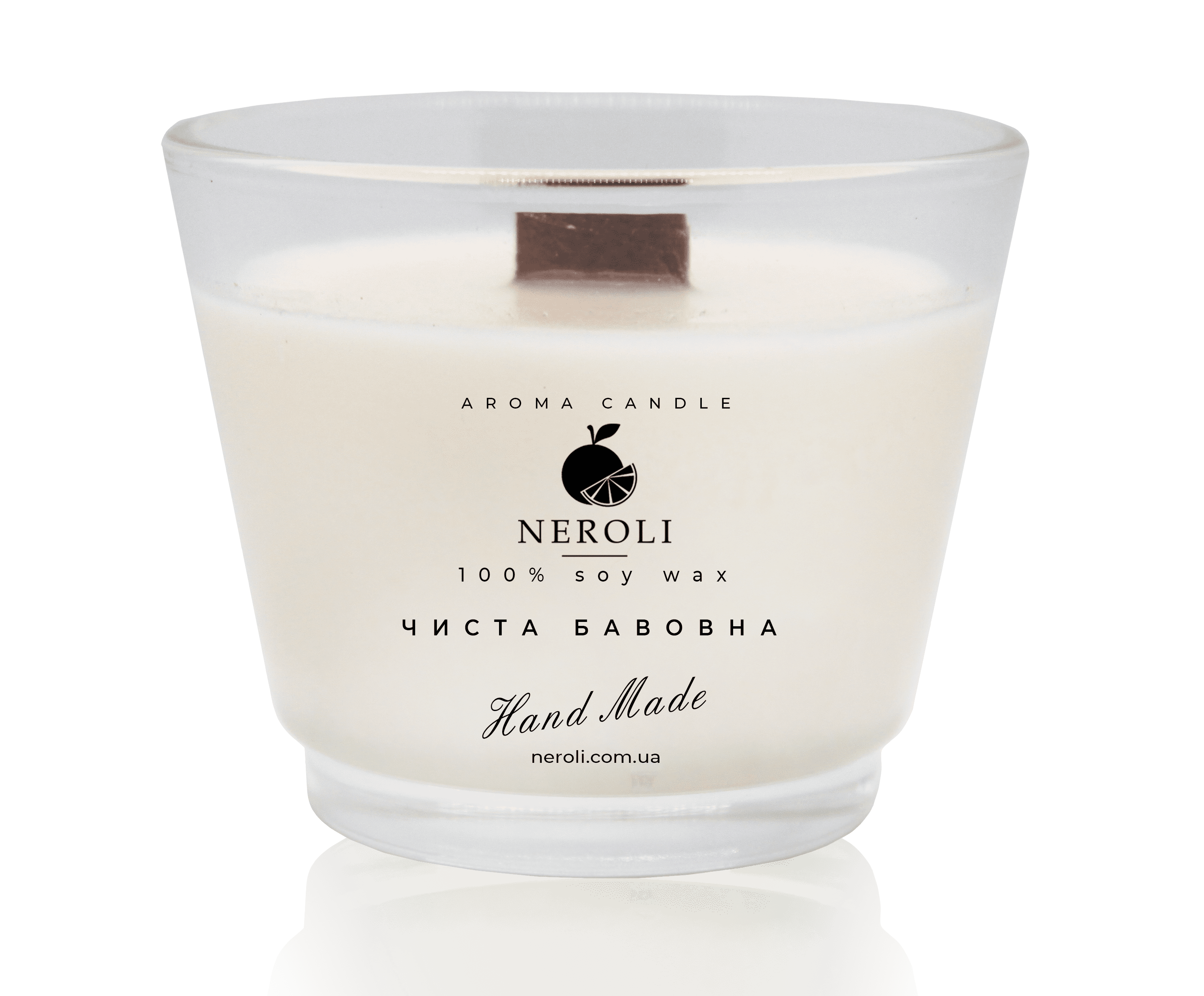 Аромасвеча соевая NEROLI Чистый Хлопок Crystal Grace 100 мл